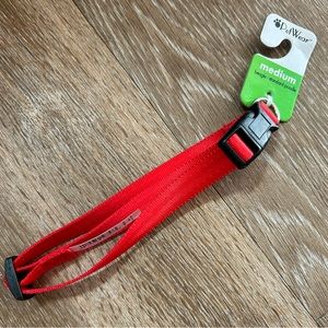 Medium dog collar - red